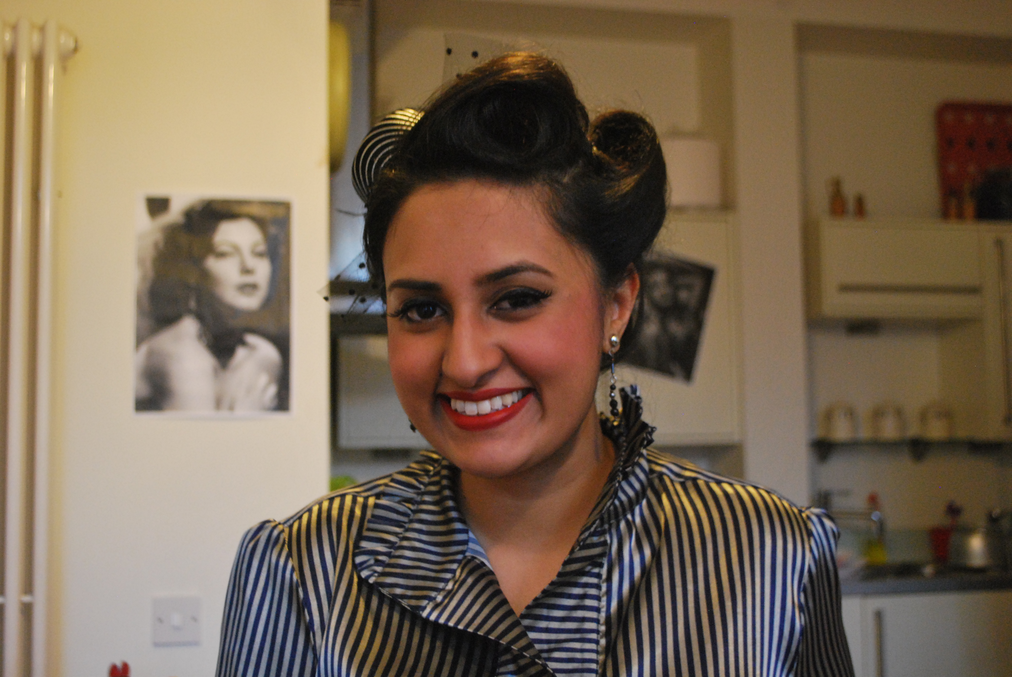 After a lovely 1950s up-do!