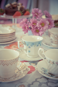 Vintage china afternoon tea